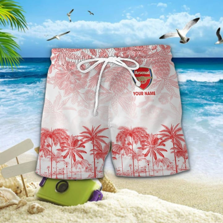 Personalized Arsenal Tropical Hawaii Shirt Beach Short