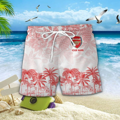 Personalized Arsenal Tropical Hawaii Shirt Beach Short