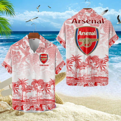 Personalized Arsenal Tropical Hawaii Shirt Beach Short
