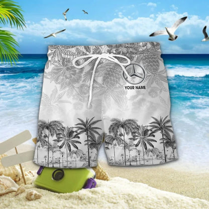 Personalized Merc Tropical Hawaii Shirt Beach Short