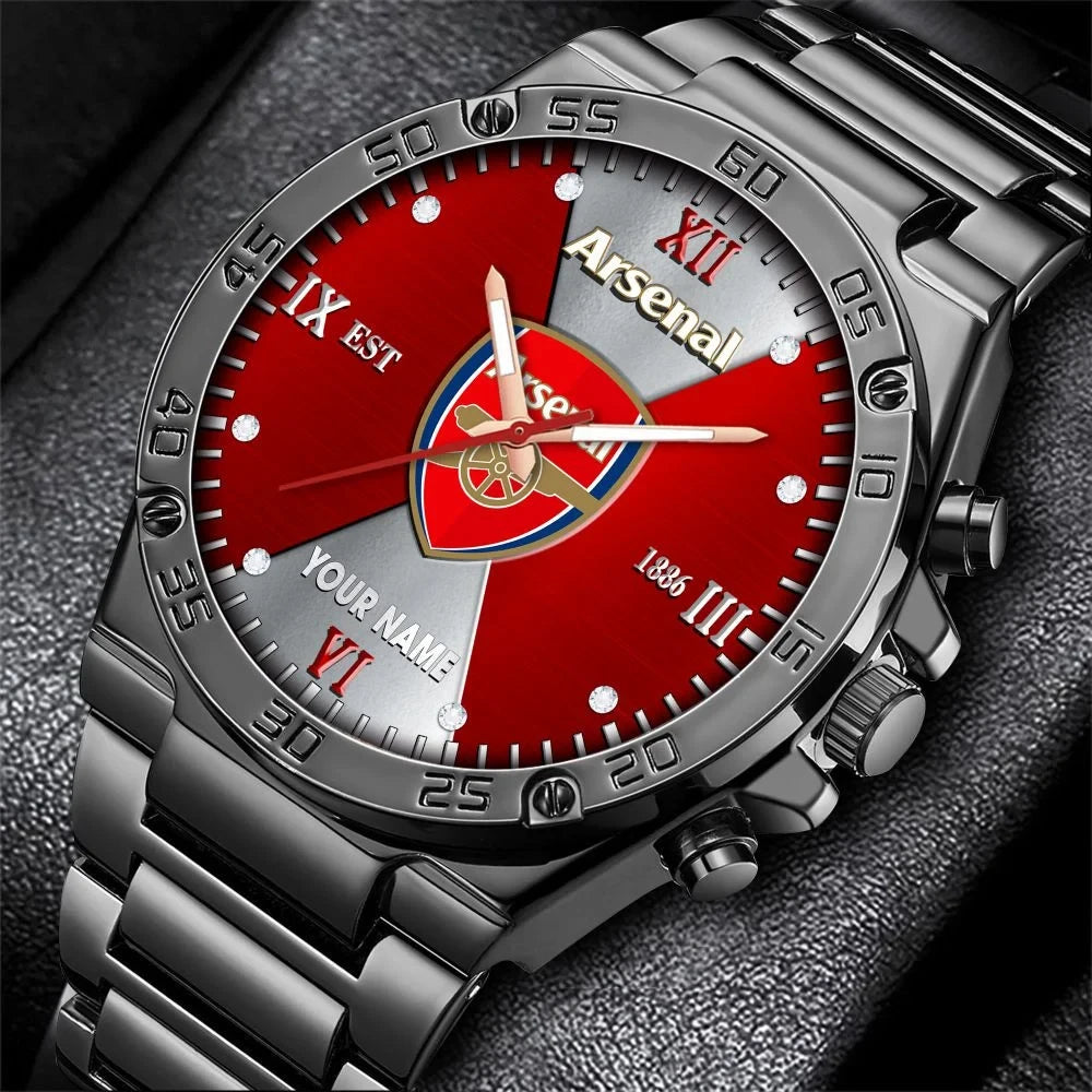 Personalized Arsenal Sport Dial Steel Watch V2