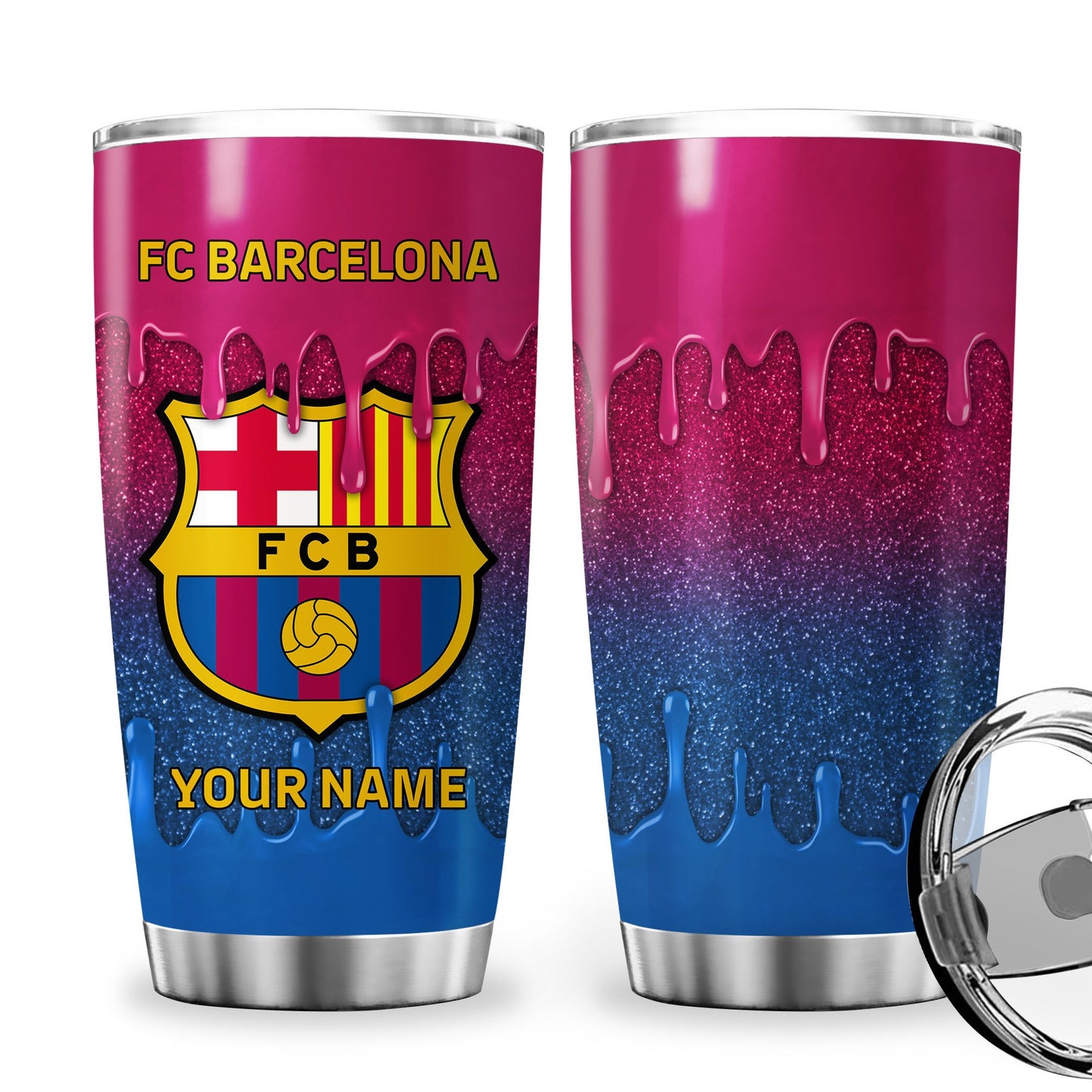 Personalized Barcelona Q2 Stainless Tumbler 20oz 30oz Cup