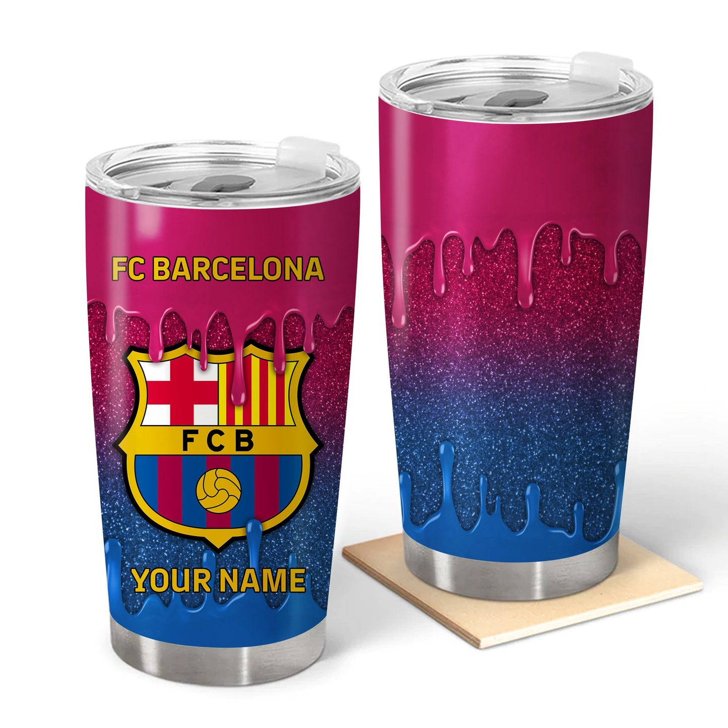 Personalized Barcelona Q2 Stainless Tumbler 20oz 30oz Cup