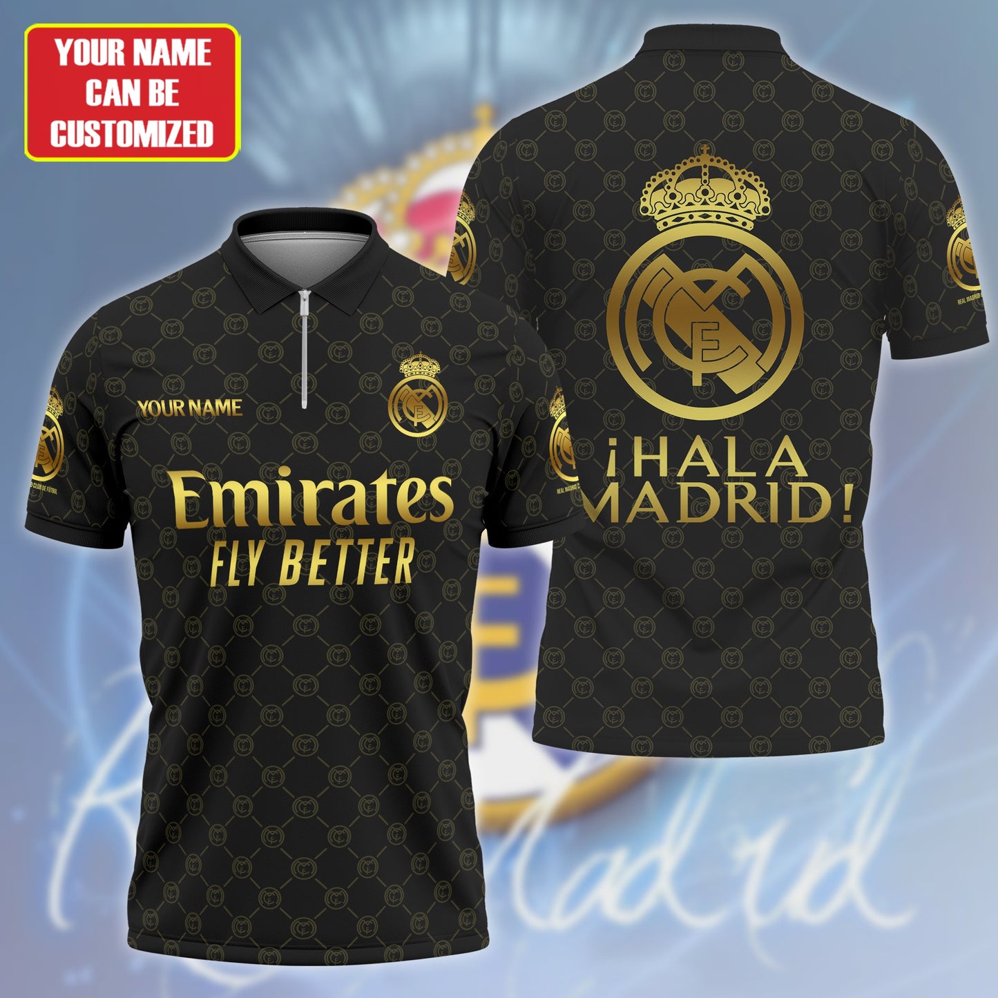 Personalized Real Madrid 3D Full Printing Set , Real Madrid Shirt , Hoodie , Short , Polo ,hawaii V12