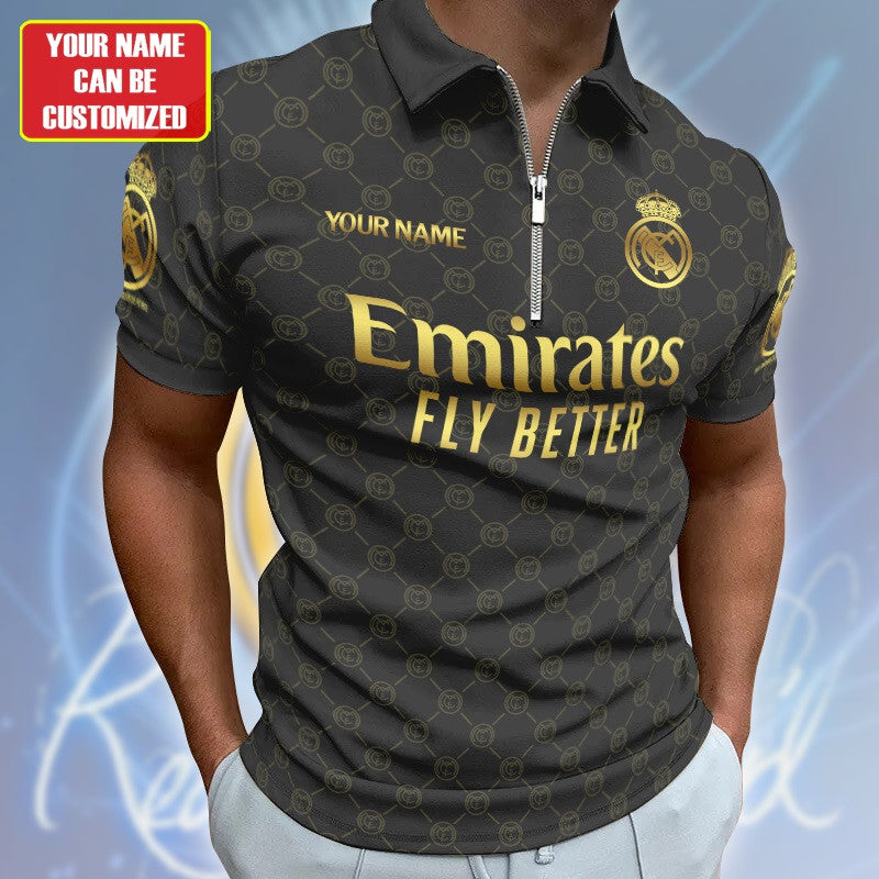 Personalized Real Madrid 3D Full Printing Set , Real Madrid Shirt , Hoodie , Short , Polo ,hawaii V12
