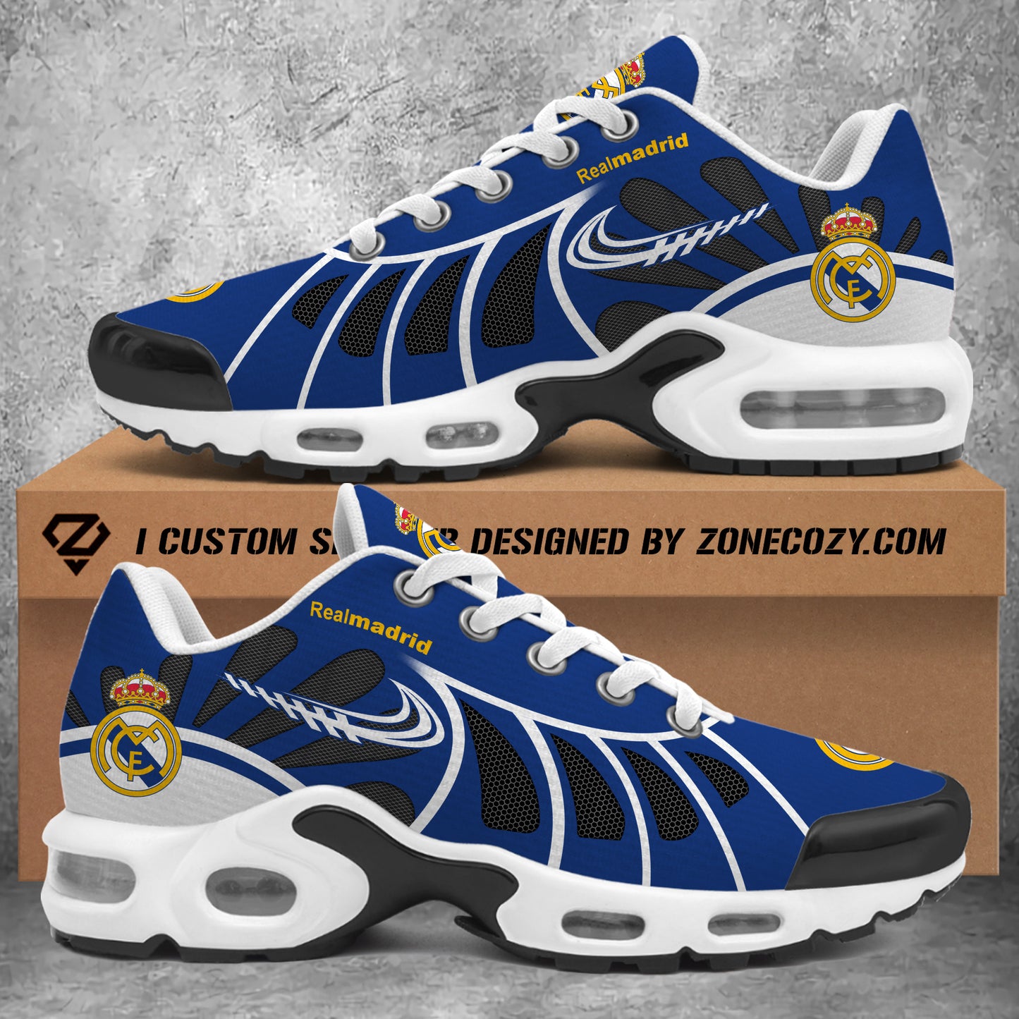 Personalized Real Madrid Air Cushion Sneaker V4