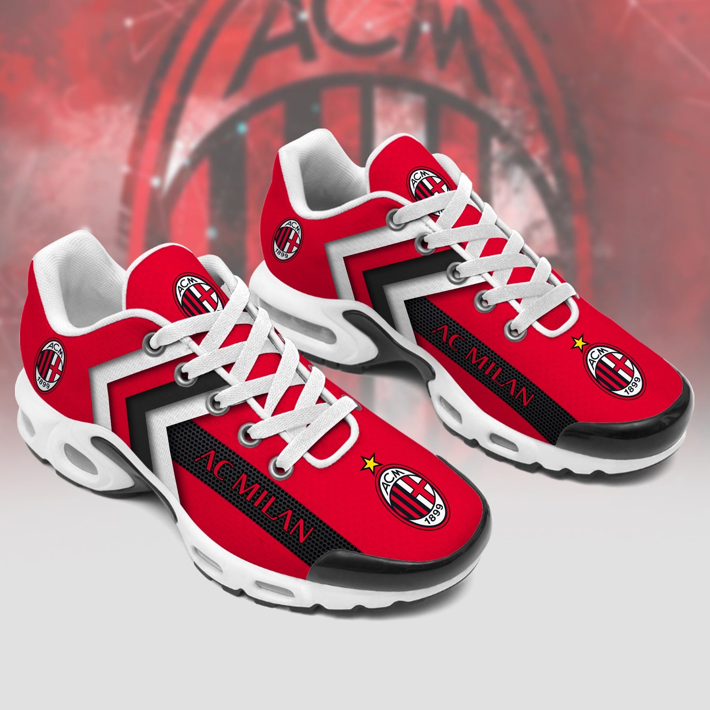 Personalized AC Milan Air Cushion Sneaker