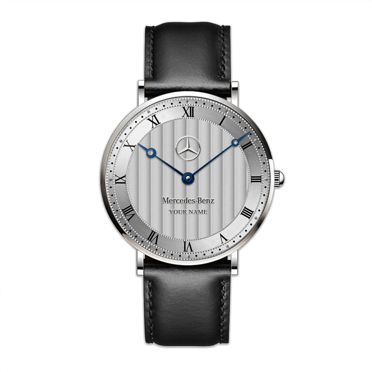 Personalized Merc Fleurier Quartz Leather Watch