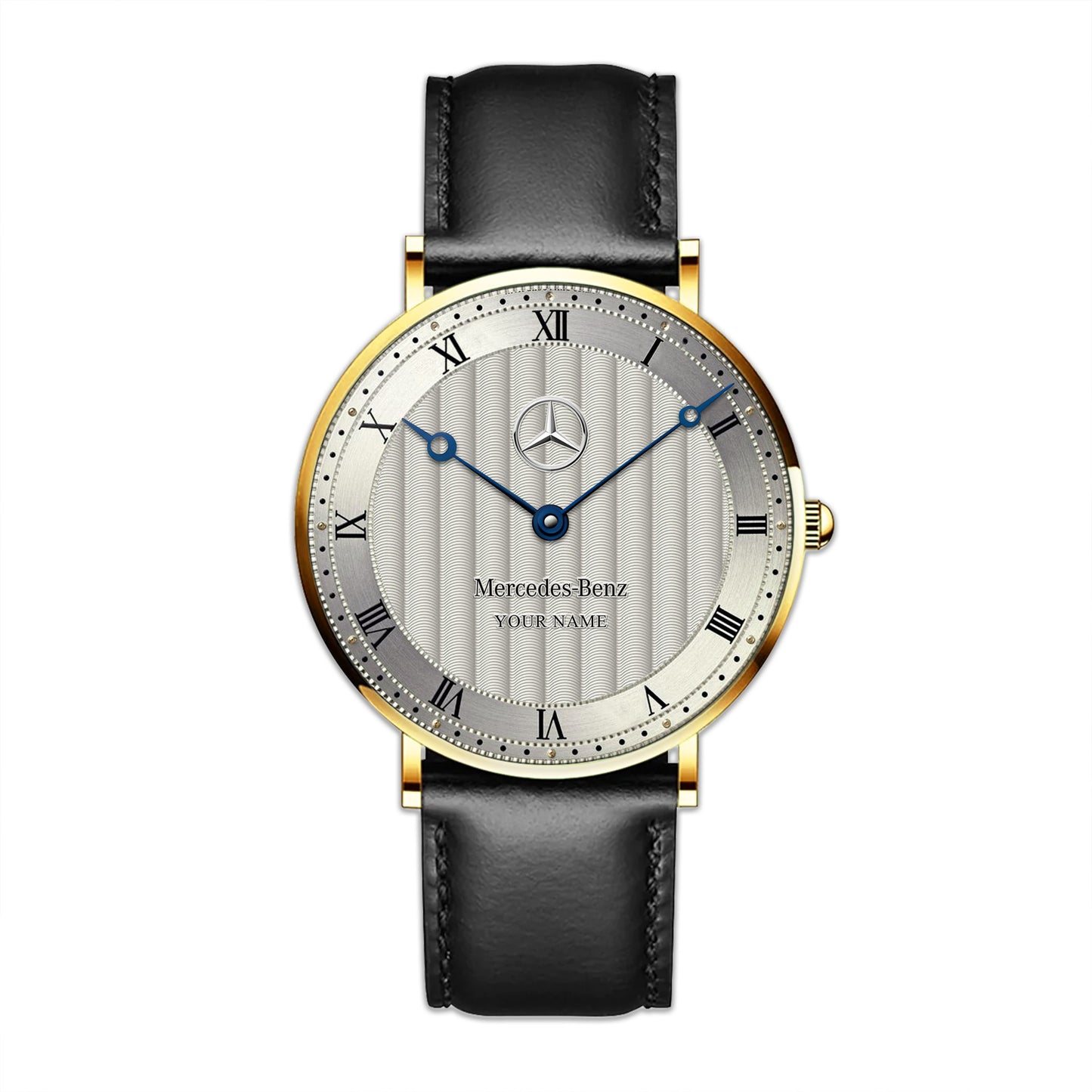 Personalized Merc Fleurier Quartz Leather Watch