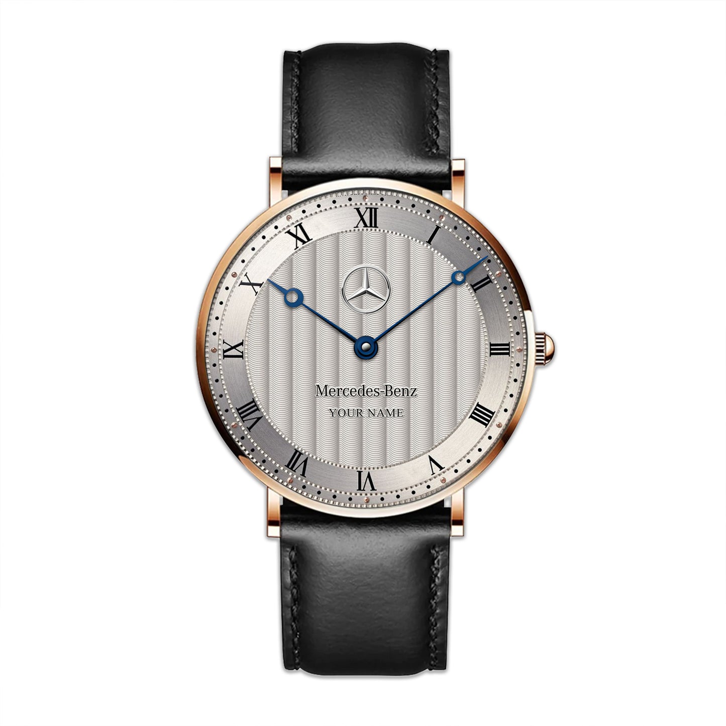 Personalized Merc Fleurier Quartz Leather Watch