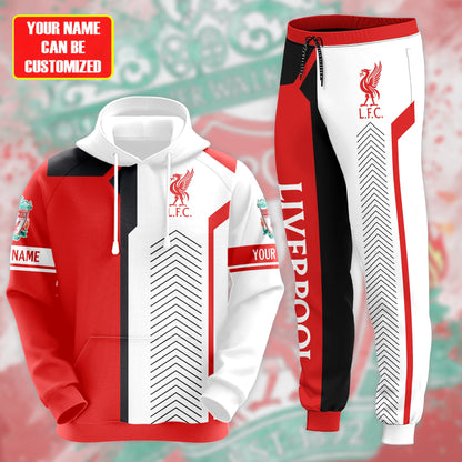 Personalized Liverpool 3D All over Printed Hoodie and Sweatpants set V31