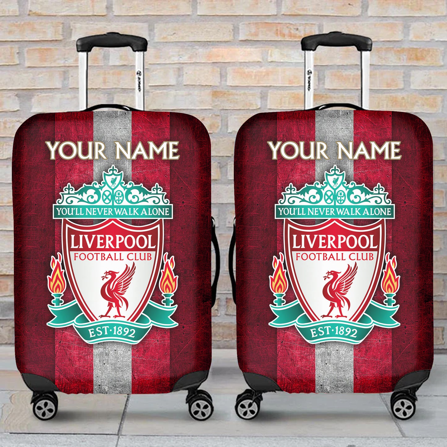 Personalized Liverpool Luggage Cover V1