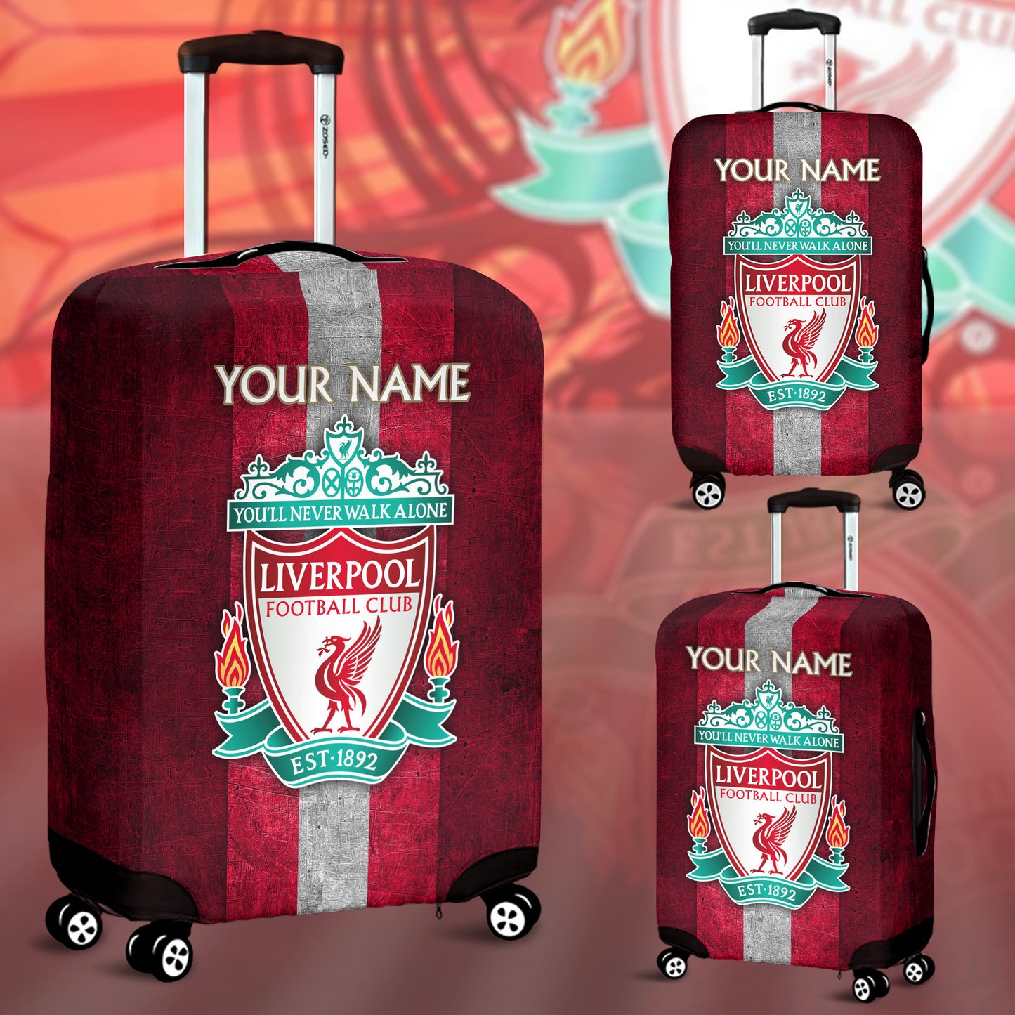 Personalized Liverpool Luggage Cover V1