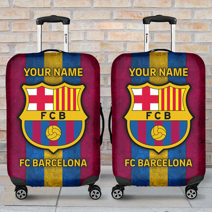 Personalized Barcelona Luggage Cover