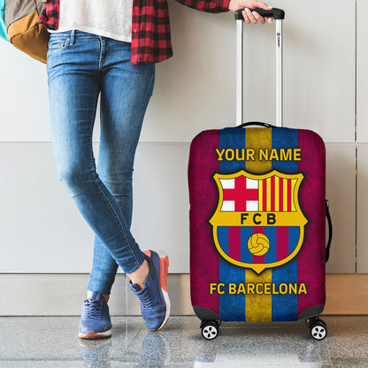 Personalized Barcelona Luggage Cover
