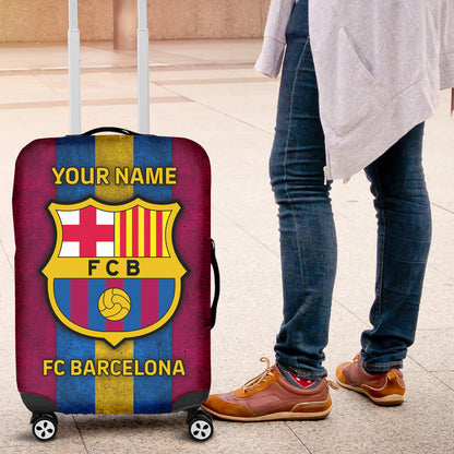 Personalized Barcelona Luggage Cover