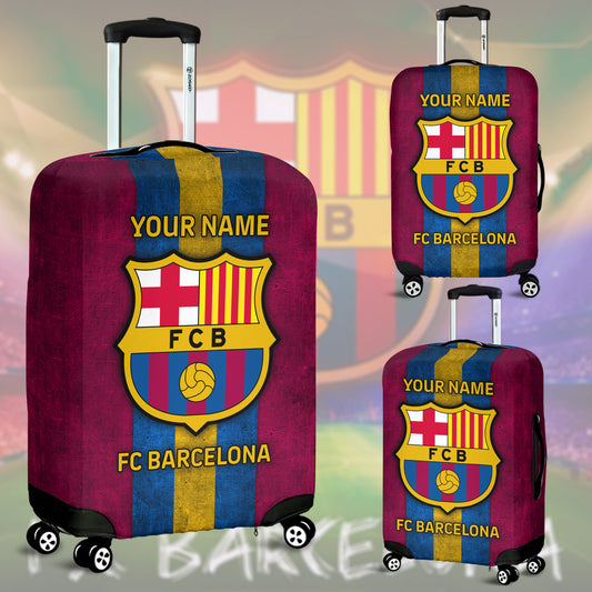 Personalized Barcelona Luggage Cover