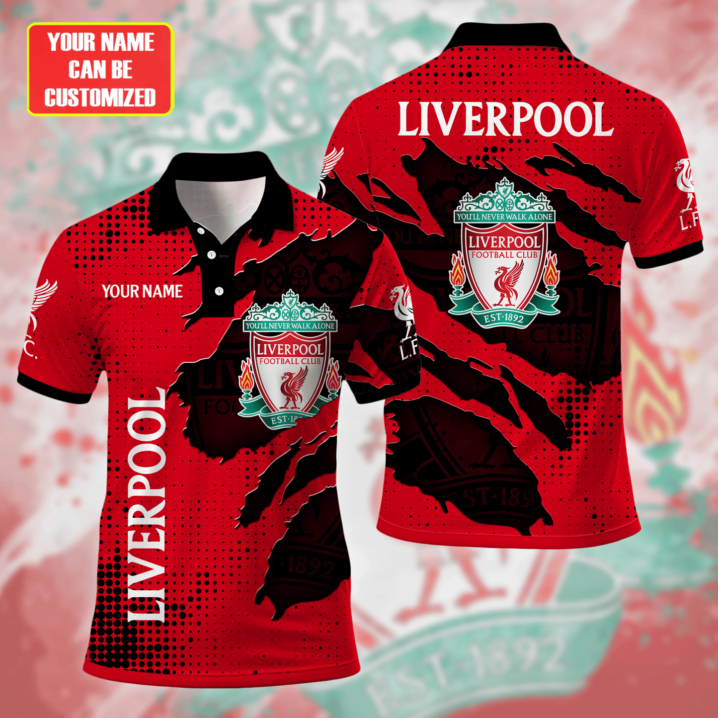 Personalized Liverpool Tear 3D Full Printing Set , Liverpool Shirt , Hoodie , Short , Polo ,hawaii