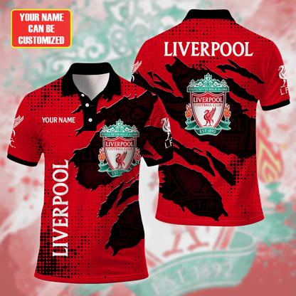 Personalized Liverpool Tear 3D Full Printing Set , Liverpool Shirt , Hoodie , Short , Polo ,hawaii