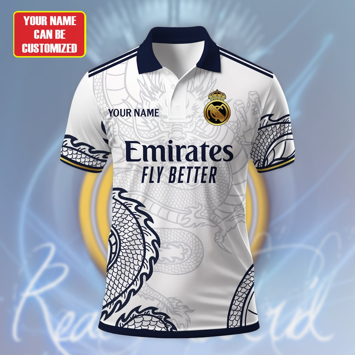 Personalized Real Madrid Dragon 3D Full Printing Set , Real Madrid Shirt , Hoodie , Short , Polo ,hawaii
