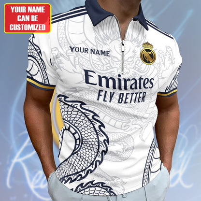 Personalized Real Madrid Dragon 3D Full Printing Set , Real Madrid Shirt , Hoodie , Short , Polo ,hawaii