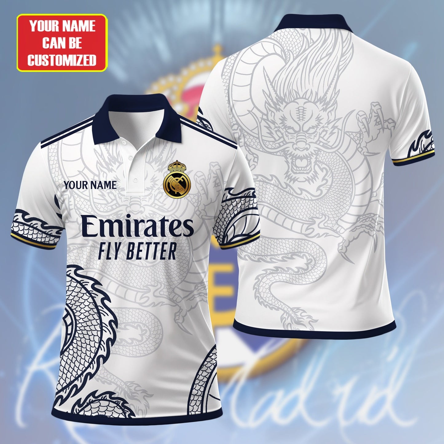 Personalized Real Madrid Dragon 3D Full Printing Set , Real Madrid Shirt , Hoodie , Short , Polo ,hawaii