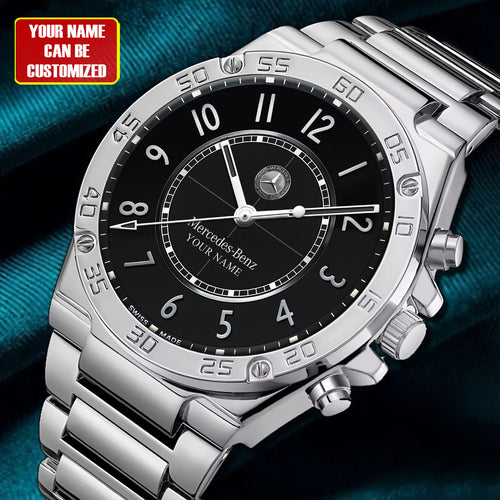 Personalized Merc Luxury Dial Steel Watch
