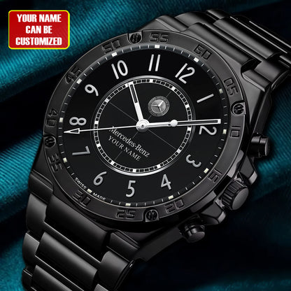 Personalized Merc Luxury Dial Steel Watch