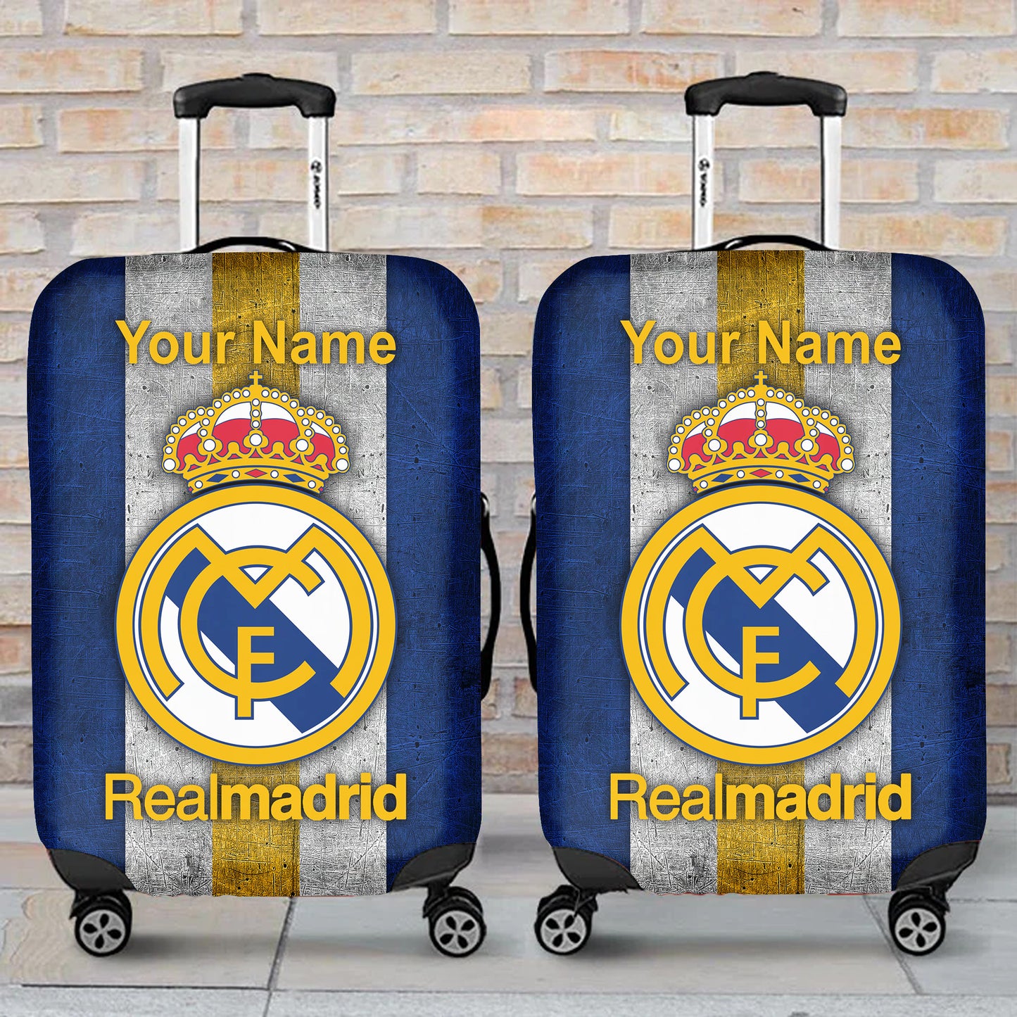 Personalized Real Madrid Luggage Cover