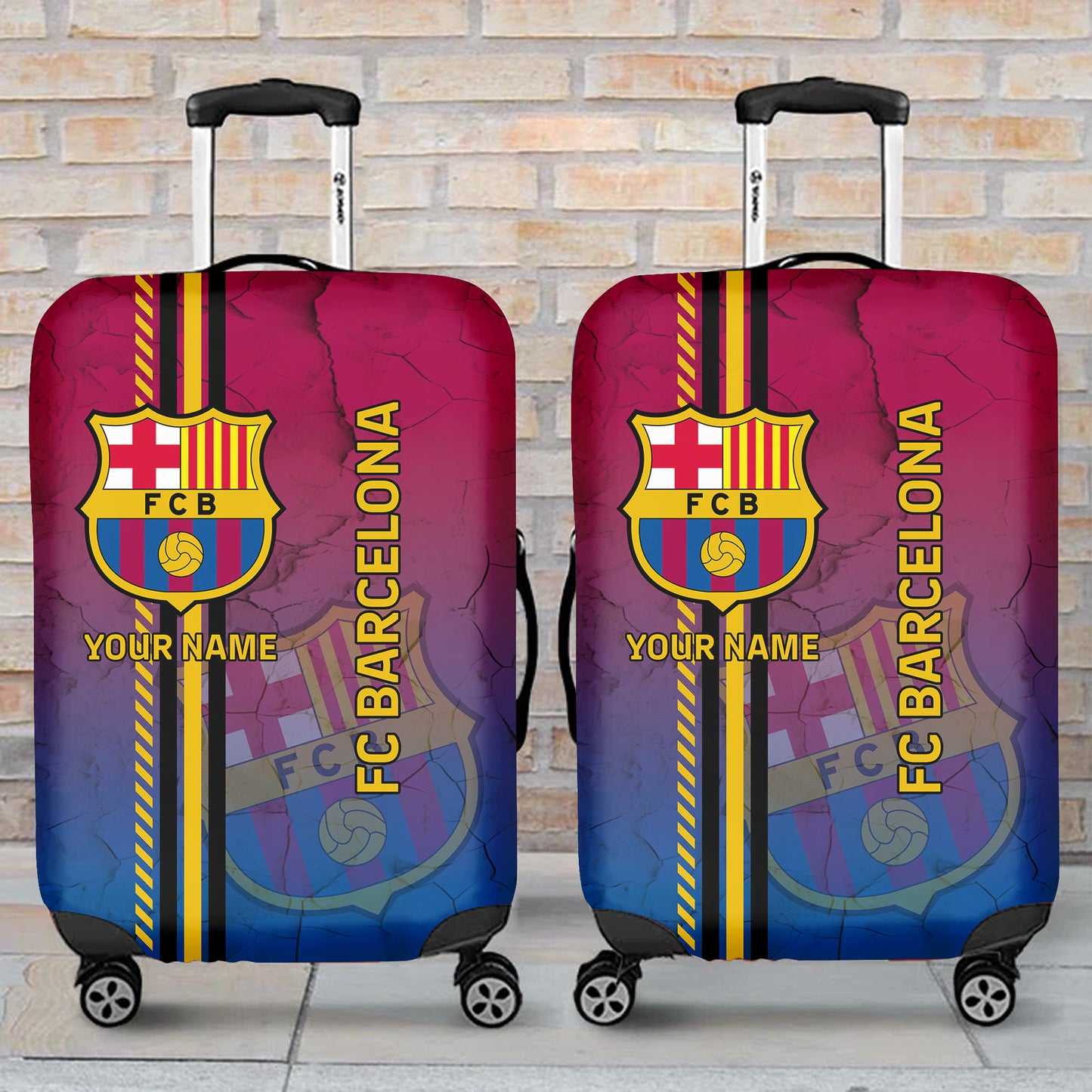 Personalized Barcelona FC Luggage Cover