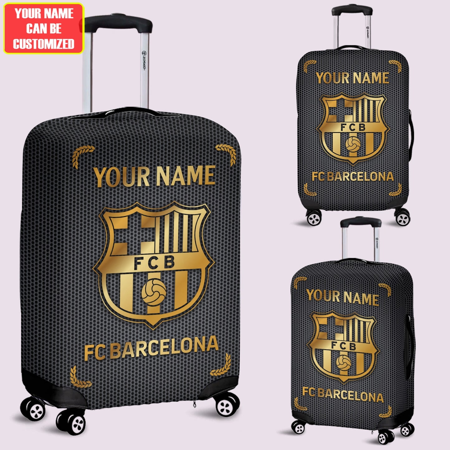 Personalized Barcelona Luxury Luggage Cover
