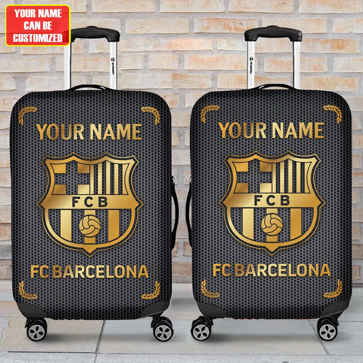 Personalized Barcelona Luxury Luggage Cover