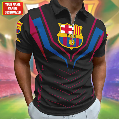 Personalized Barcelona Sport 3D Full Printing Set , Barcelona Sport Shirt , Barcelona Set , Zipper Polo, Hoodie , Short , Polo , hawaii