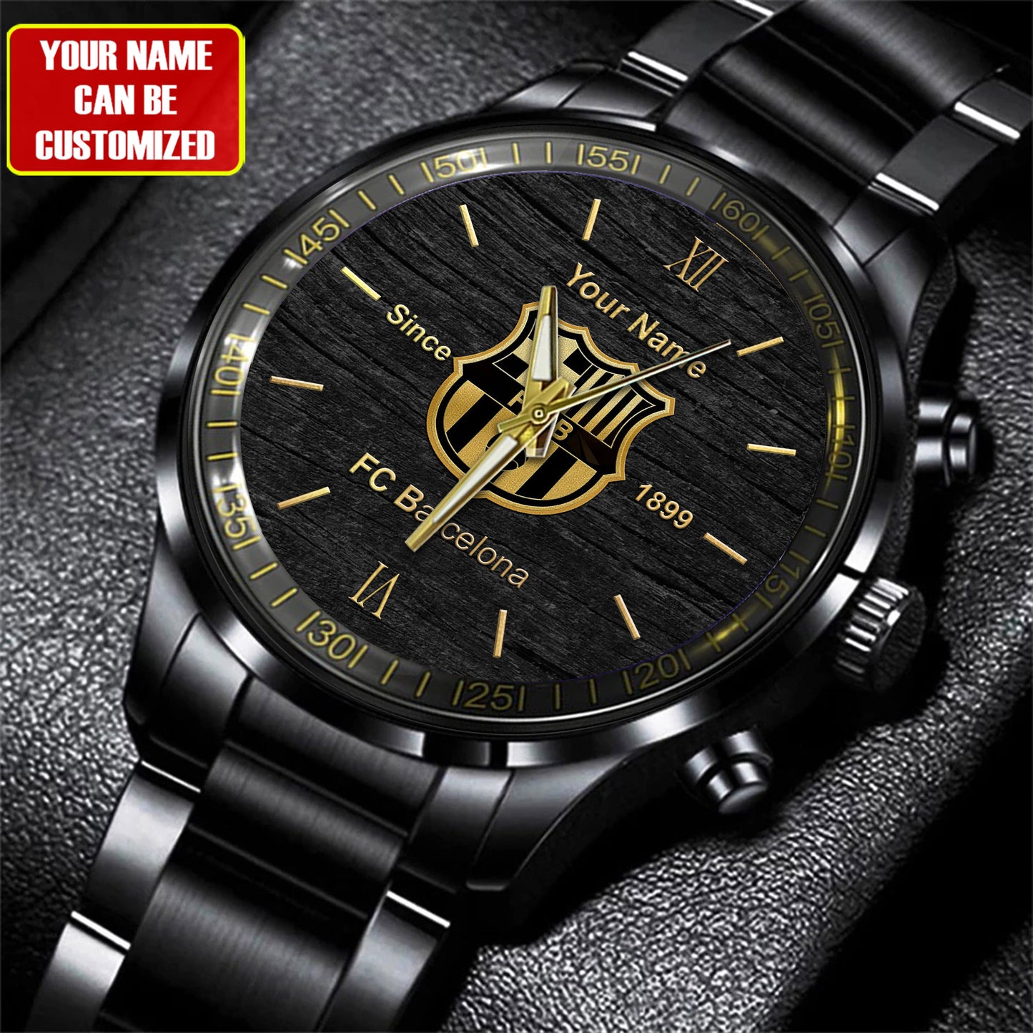 Personalized Barcelona Luxury Dial Steel Watch
