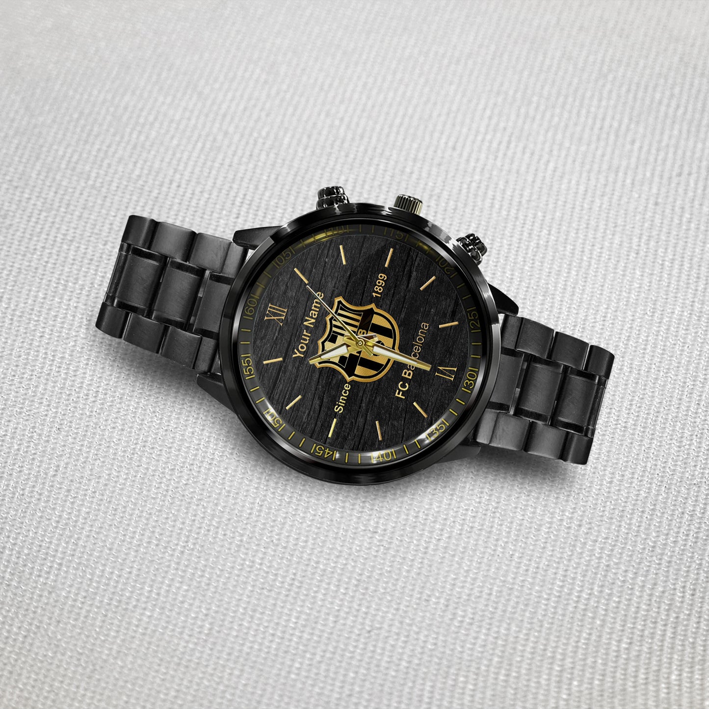Personalized Barcelona Luxury Dial Steel Watch