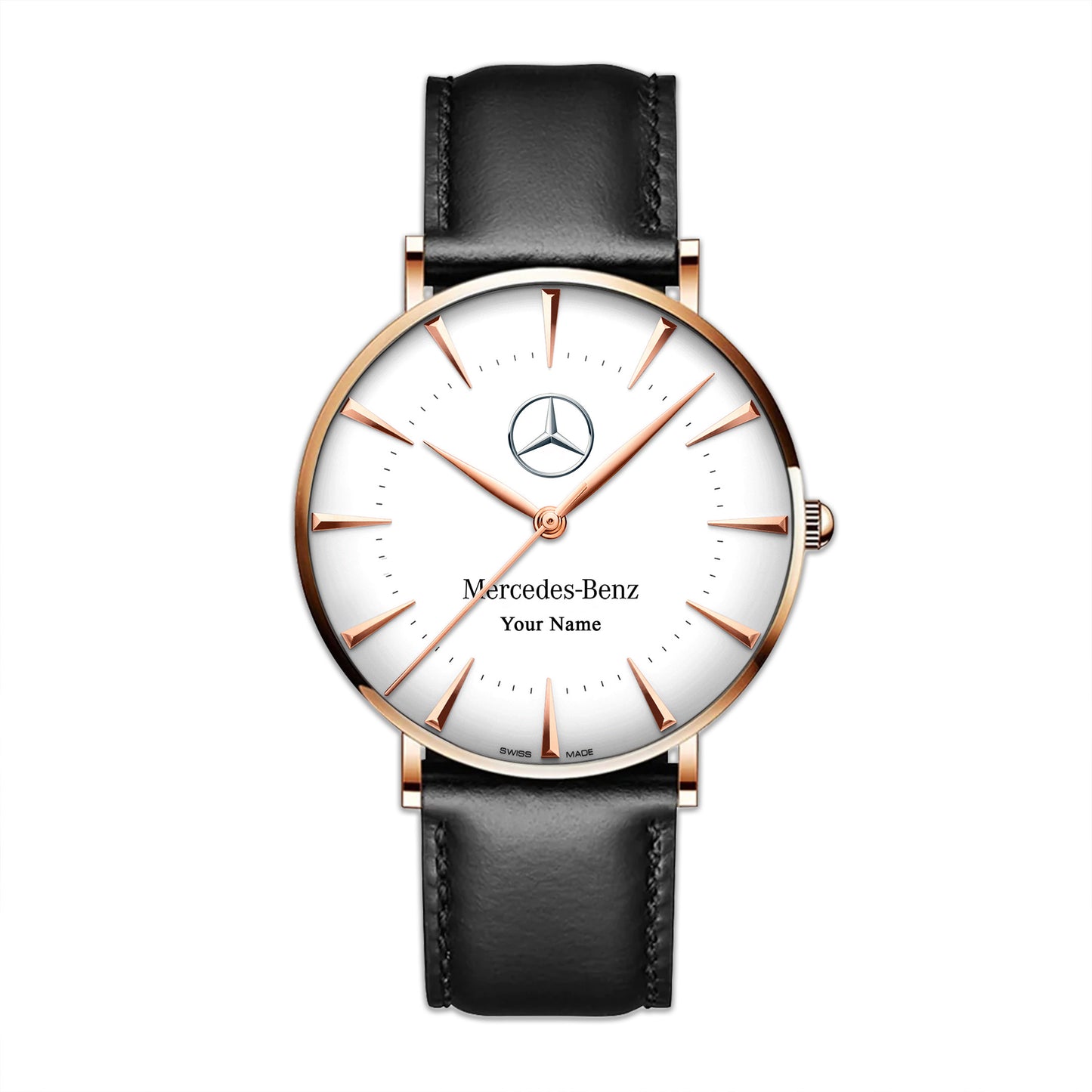 Personalized Merc OMG Seamaster Quartz Leather Watch Q280405