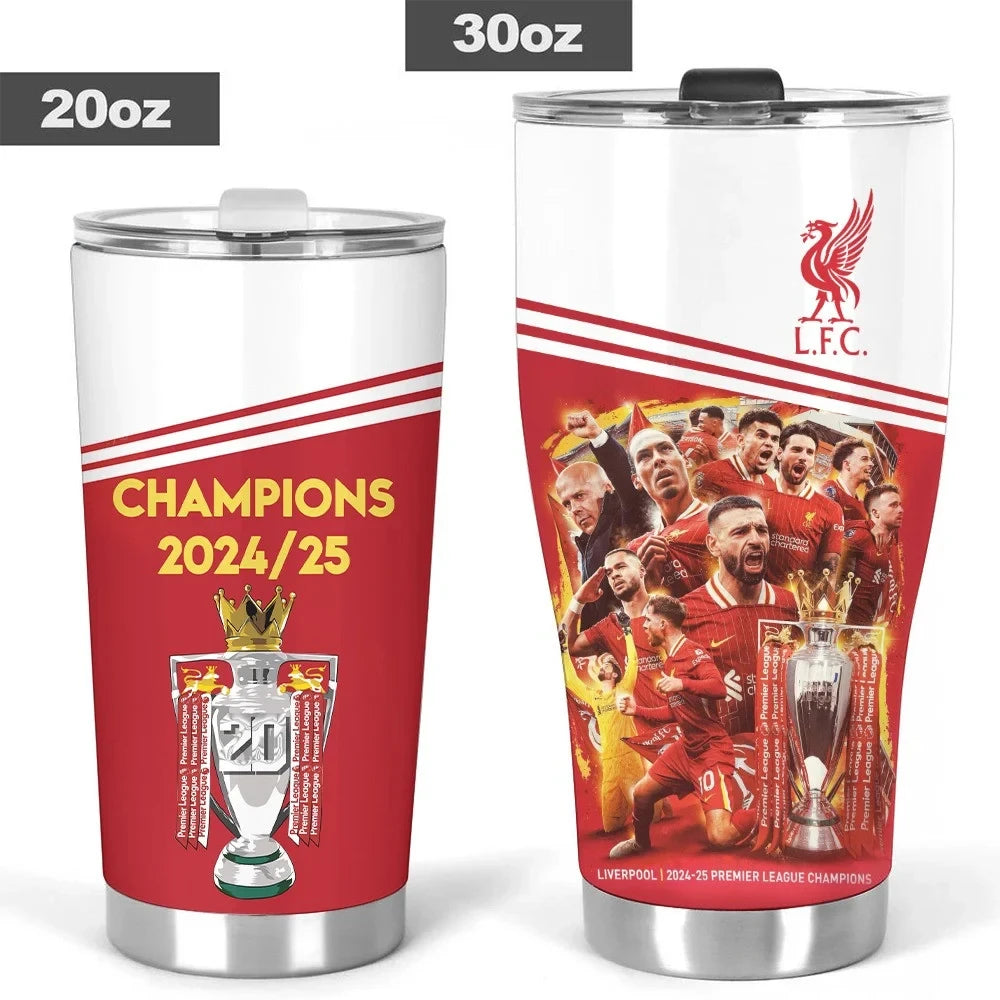 Liverpool Champion Premier League Stainless Tumbler 20oz 30oz Cup