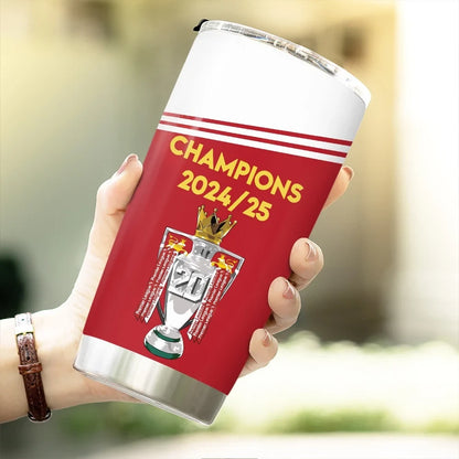 Liverpool Champion Premier League Stainless Tumbler 20oz 30oz Cup