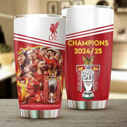 Liverpool Champion Premier League Stainless Tumbler 20oz 30oz Cup