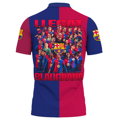 Personalized Barcelona Copa Champion 3D Full Printing Set , Barcelona Shirt , Barcelona Set , Zipper Polo, Hoodie , Short , Polo , hawaii