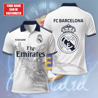 Personalized Real Madrid Dragon 3D Full Printing Set , Real Madrid Shirt , Hoodie , Short , Polo ,hawaii V2
