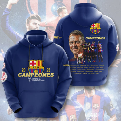 Barcelona Copa Champion 3D Full Printing Set , Barcelona Shirt , Barcelona Set , Zipper Polo, Hoodie , Short , Polo , hawaii