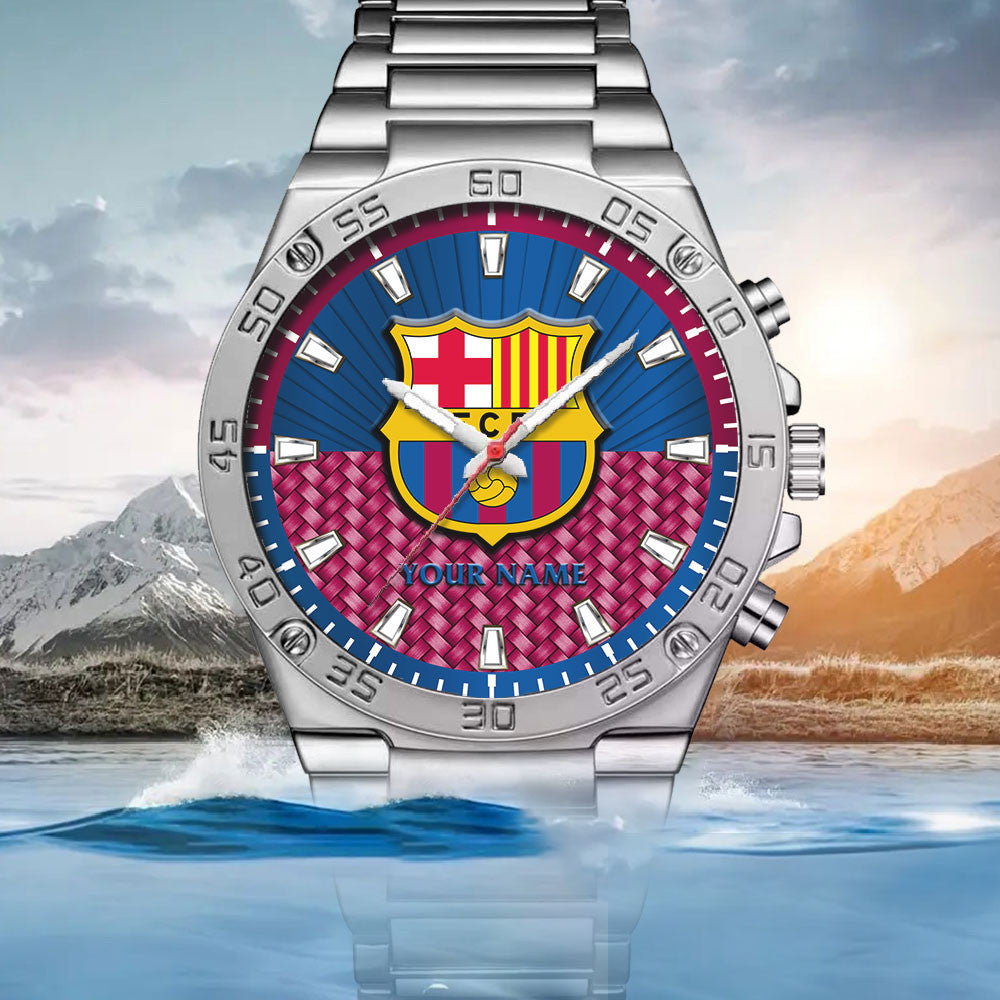 Personalized Barcelona Dial Steel Watch V2