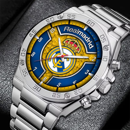 Personalized Real Madrid Luxury Dial Steel Watch V2