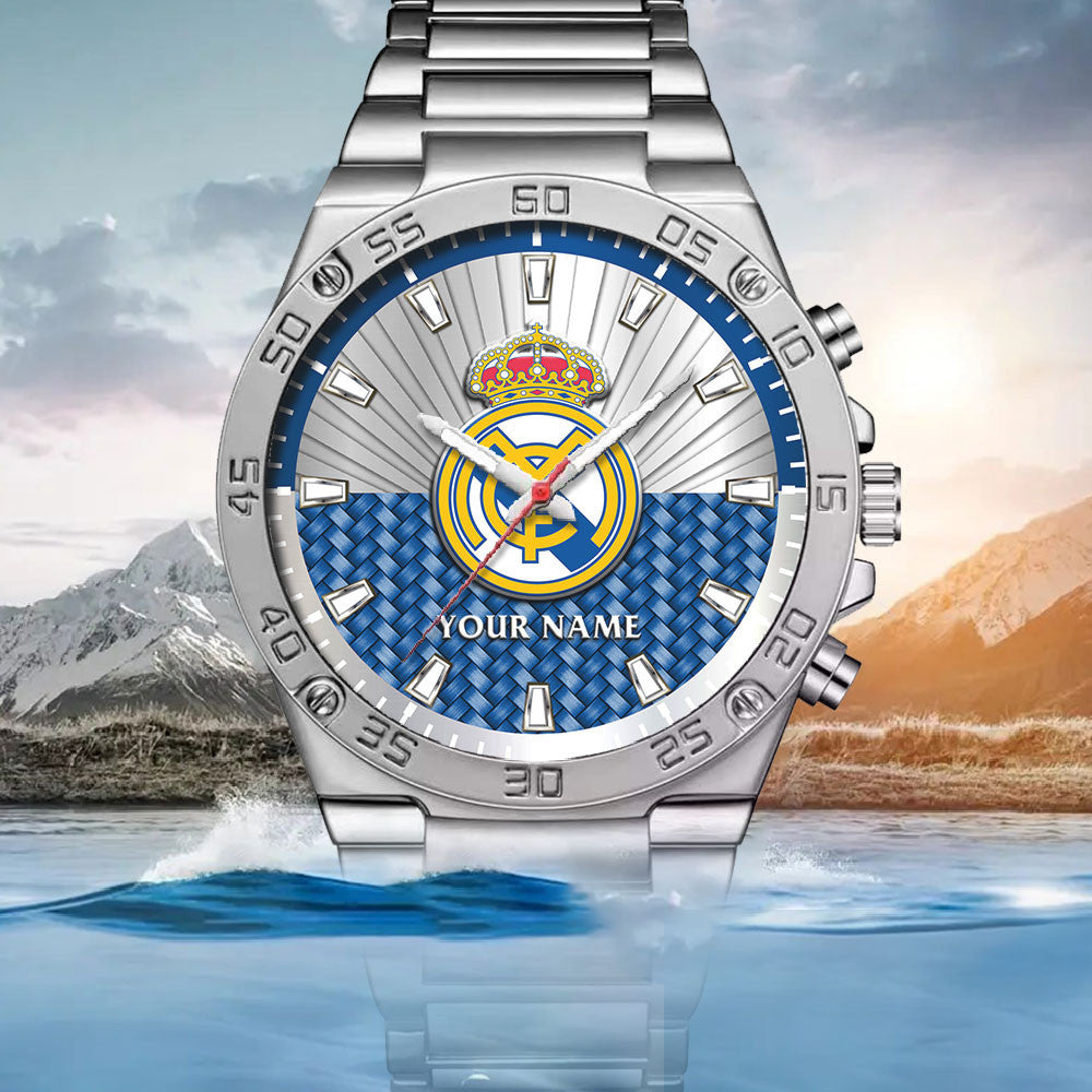 Personalized Real Madrid Luxury Dial Steel Watch V3 S190515