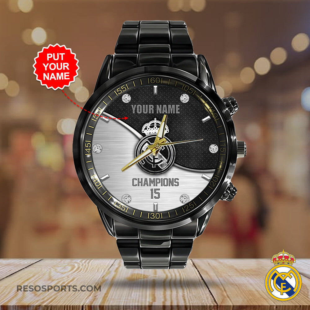 Real Madrid Luxury Stainless Steel Watch V4 S210510