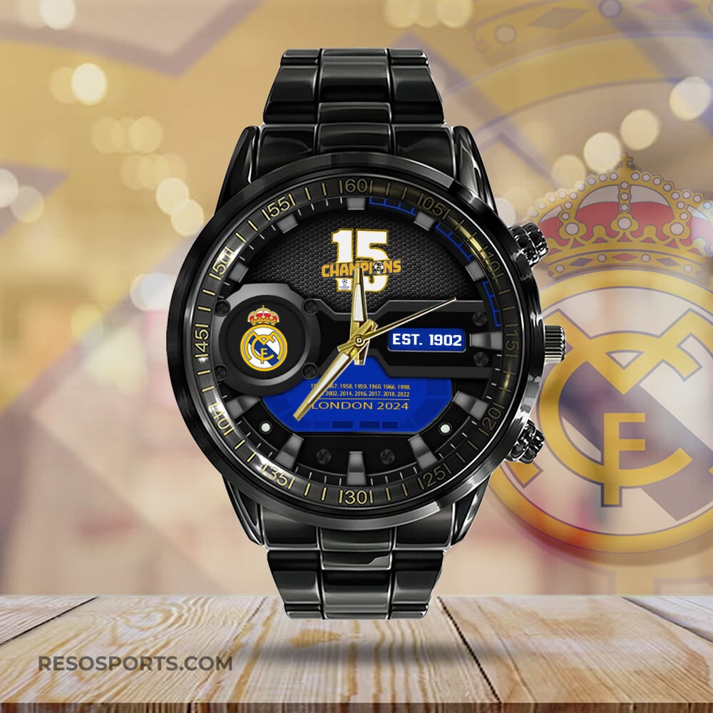 Real Madrid Luxury Stainless Steel Watch V9