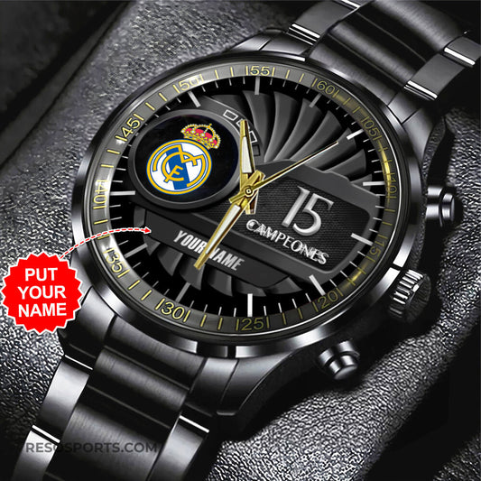 Real Madrid Luxury Stainless Steel Watch V12