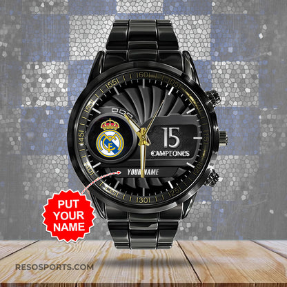 Real Madrid Luxury Stainless Steel Watch V12