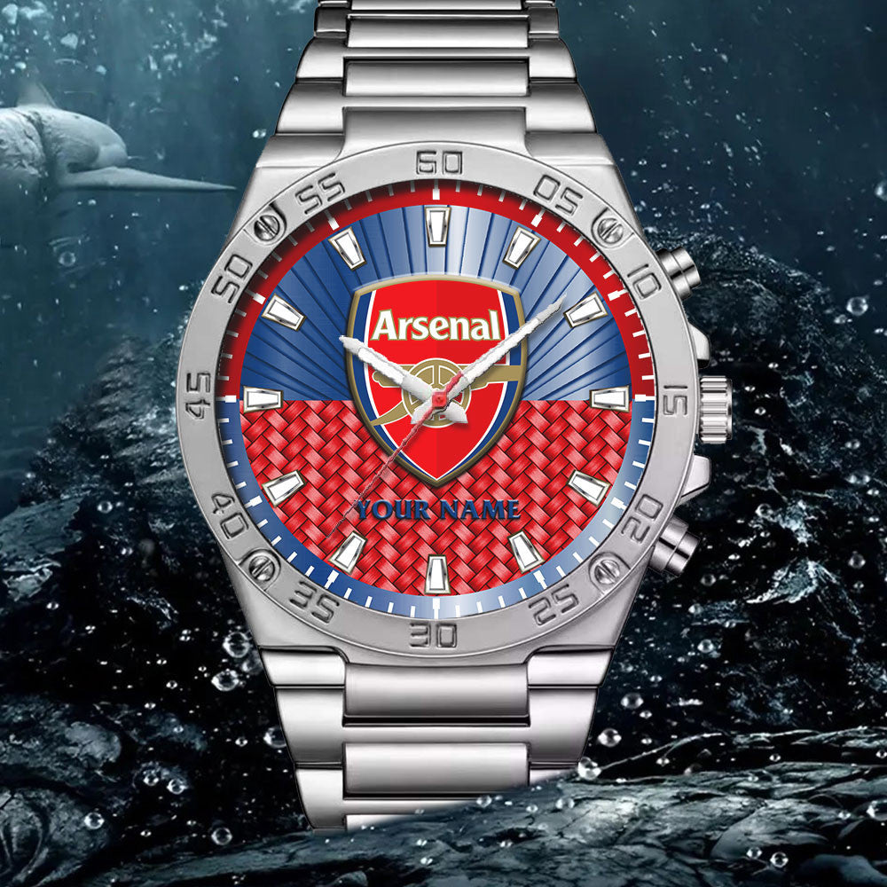 Personalized Arsenal Luxury Dial Steel Watch